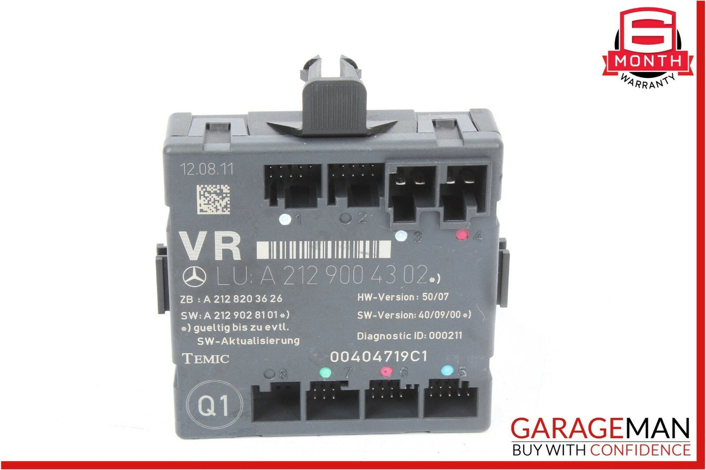 08-15 Mercedes C250 C63 AMG Front Right Passenger Side Door Control Module Unit