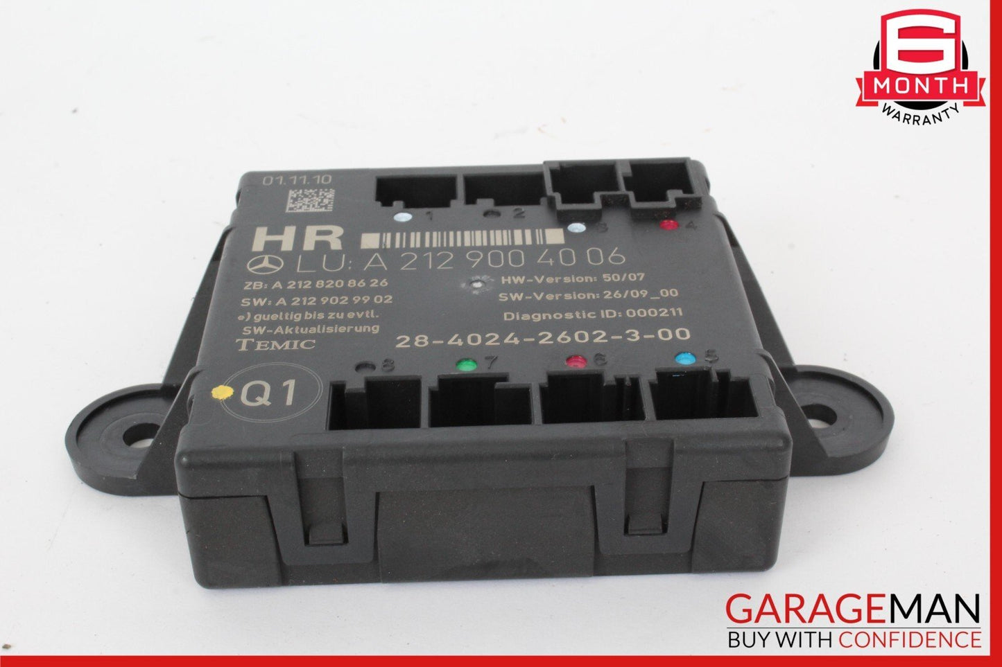08-18 Mercedes W204 C300 4MATIC Rear Right Side Door Control Module OEM