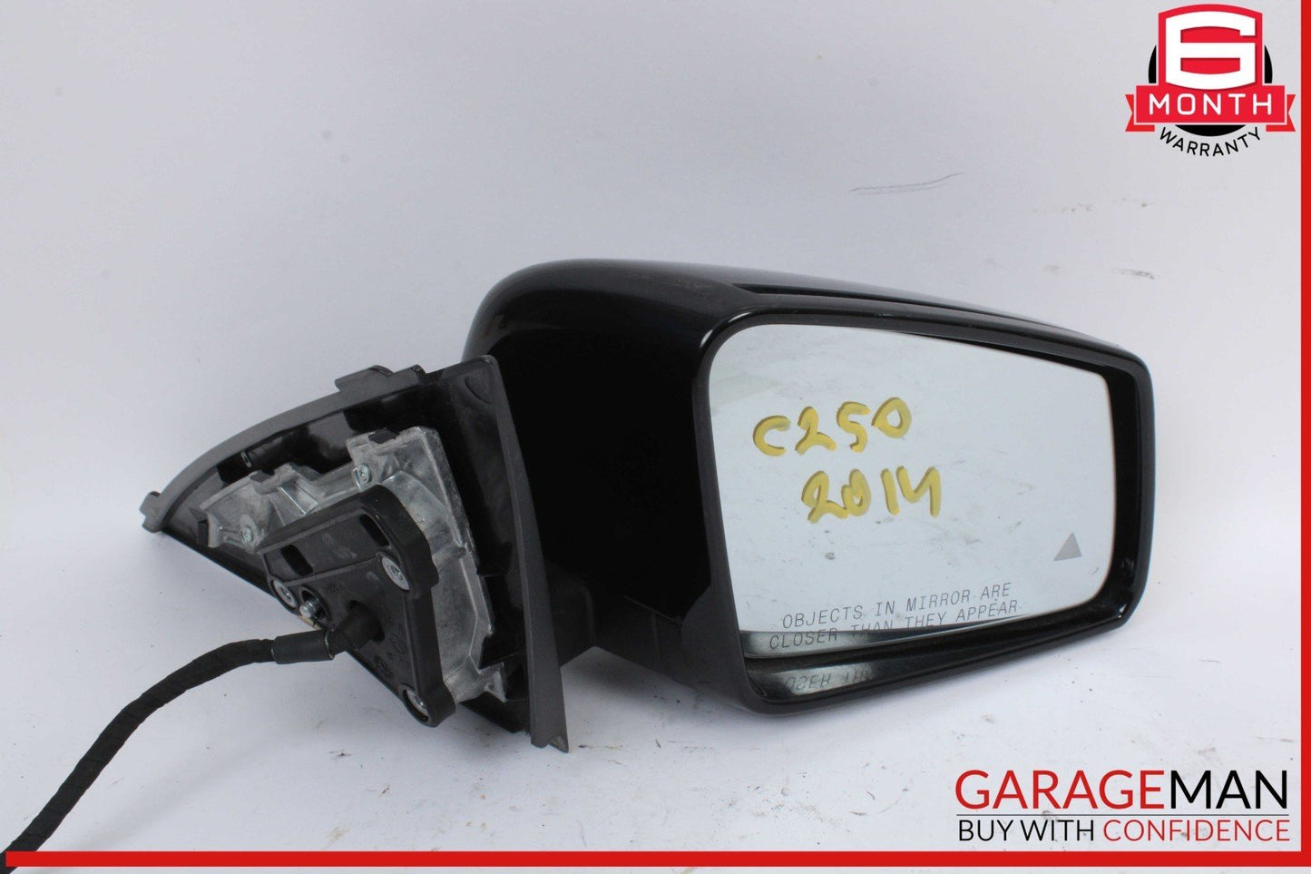 12-15 Mercedes W204 C250 Front Right Side Door Rear View Mirror w/ Blind Spot