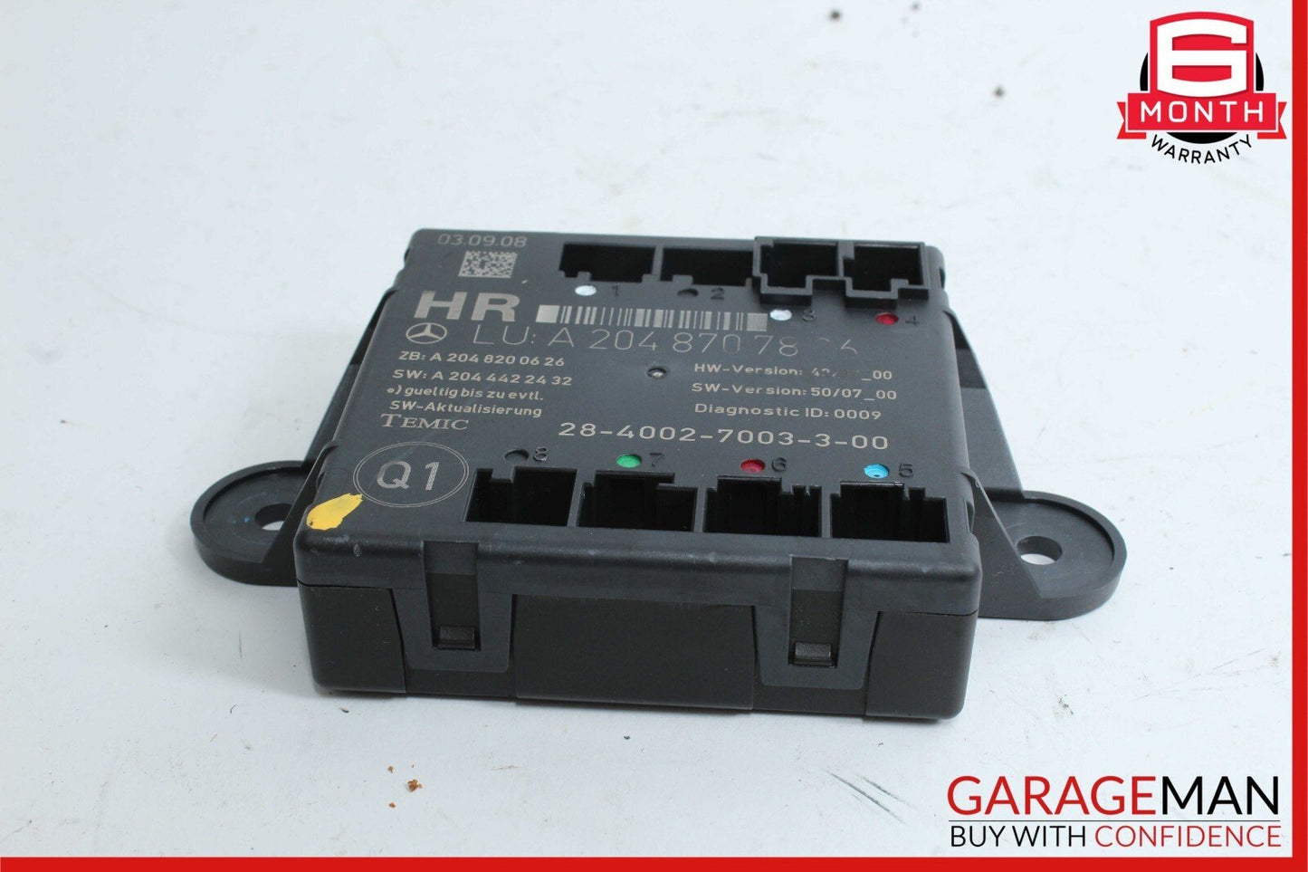 08-18 Mercedes W204 C300 C350 CLS500 Rear Right Side Door Control Module Unit