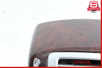 07-13 Mercedes W221 S550 Rear Center Console AC A/C Air Vent Trim Panel Wood