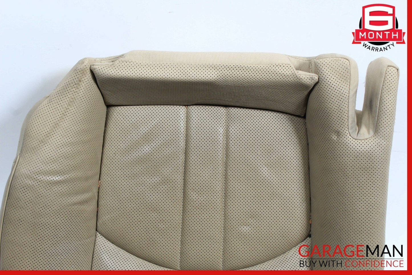 06-11 Mercedes W219 CLS500 Rear Right Lower Bottom Seat Cushion Cover Brown