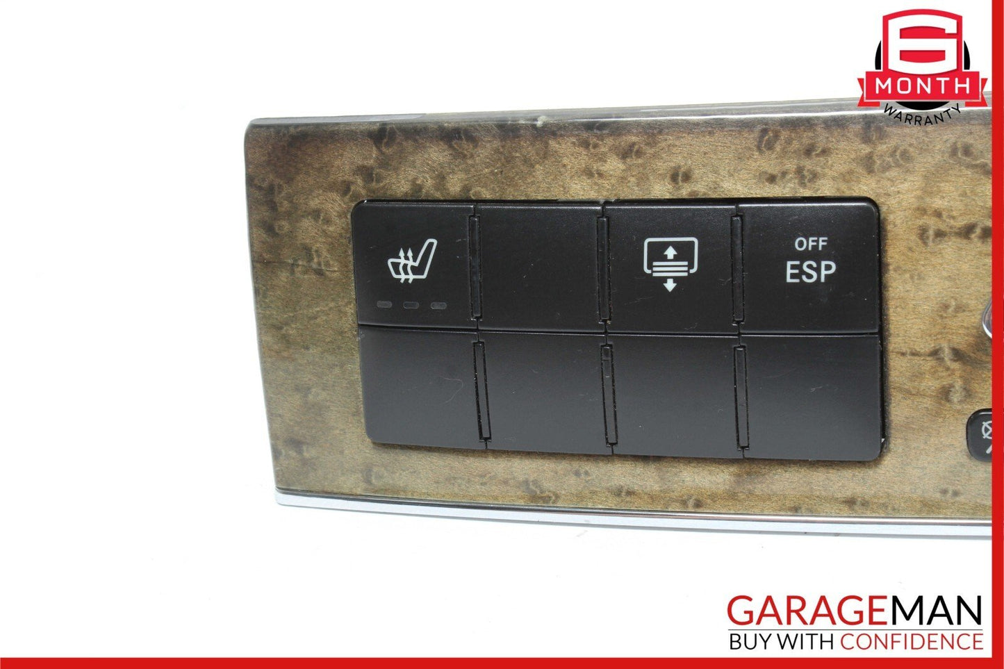 05-07 Mercedes W203 C230 C55 AMG Dash Control Switch Panel Bezel Trim Walnut