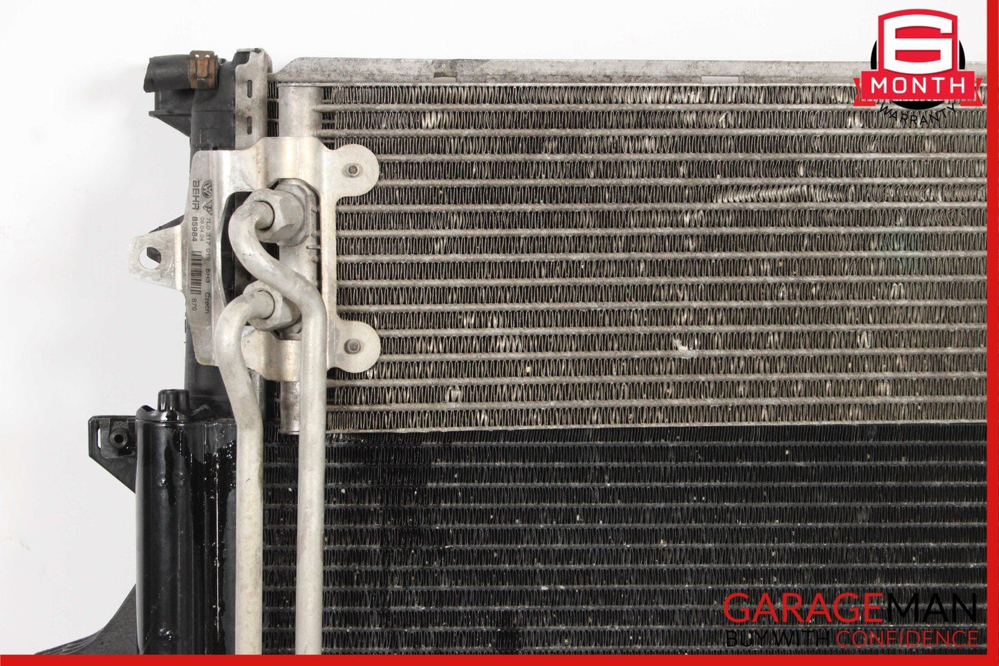 03-06 Porsche Cayenne 955 Engine Motor Cooling Radiator A/C AC Condenser Assy