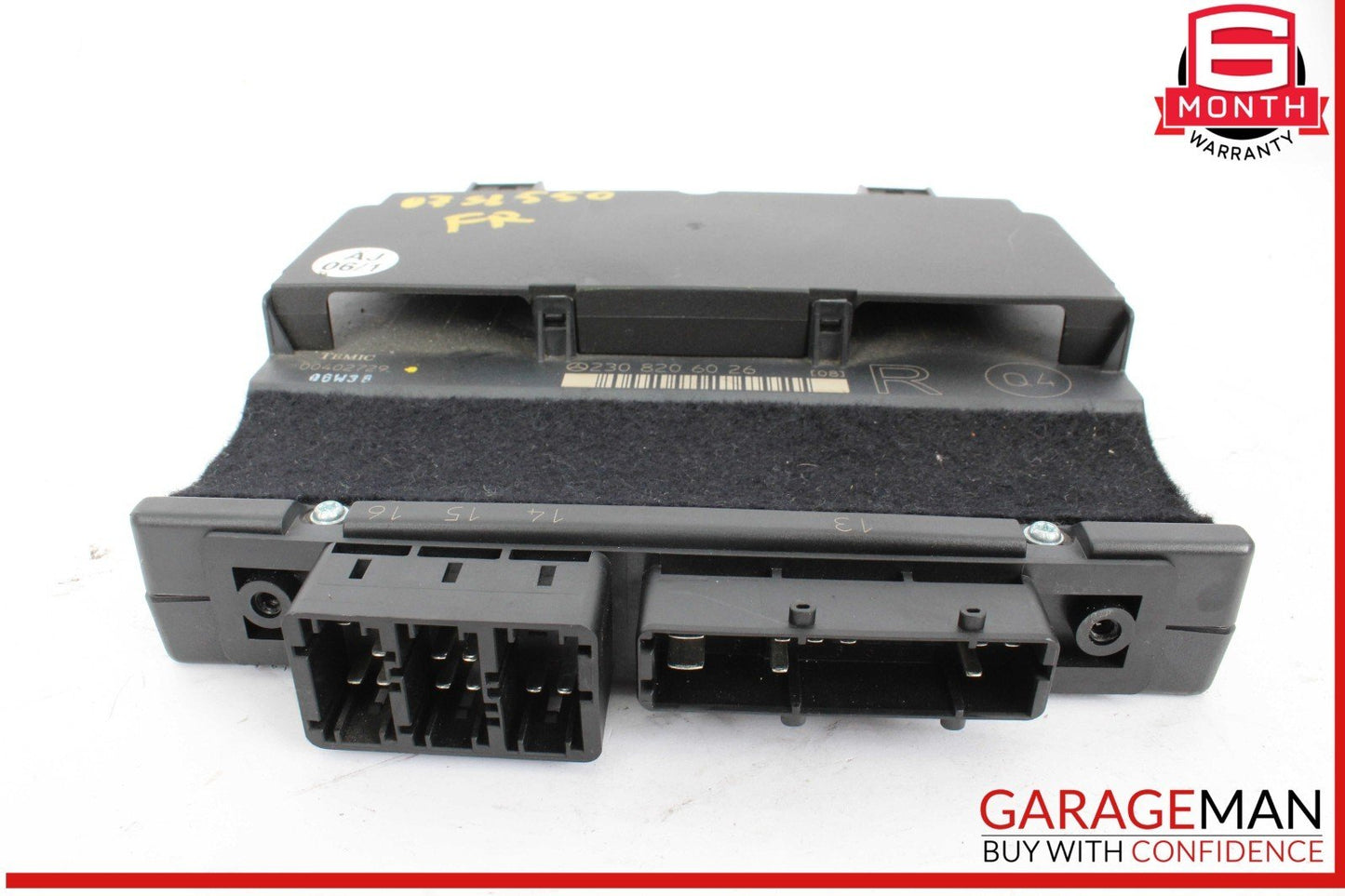03-12 Mercedes R230 SL550 SL55 AMG Front Right Under Seat Control Module Unit