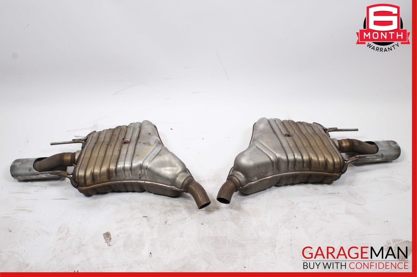 07-09 Mercedes W221 S550 S600 AMG Sport Rear Exhaust Muffler Tips Set of 2 Pc