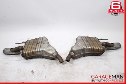 07-09 Mercedes W221 S550 S600 AMG Sport Rear Exhaust Muffler Tips Set of 2 Pc