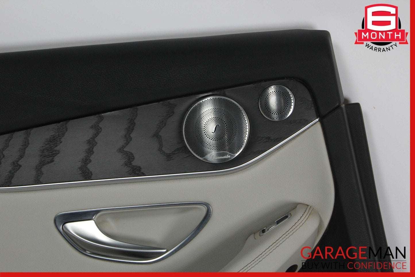 15-16 Mercedes W205 C300 C350e Rear Left Side Interior Door Panel Cover Grey