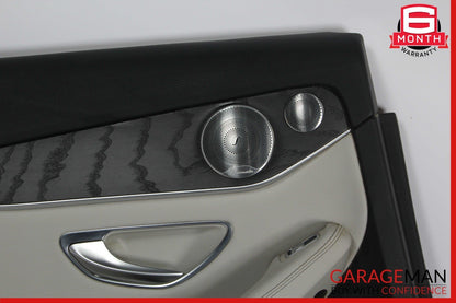 15-16 Mercedes W205 C300 C350e Rear Left Side Interior Door Panel Cover Grey