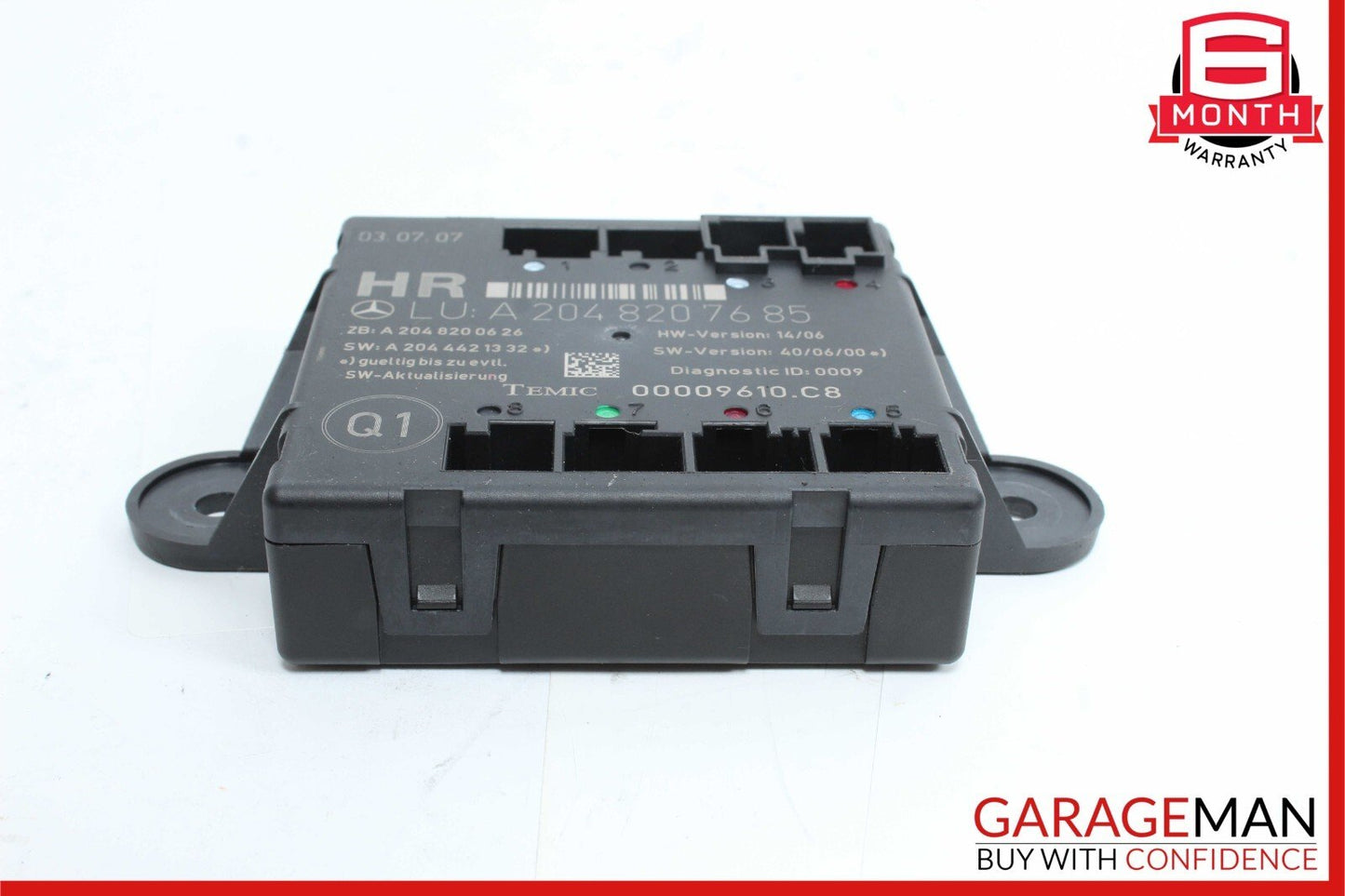 08-18 Mercedes W204 C300 GLK350 C250 Rear Right Side Door Control Module OEM