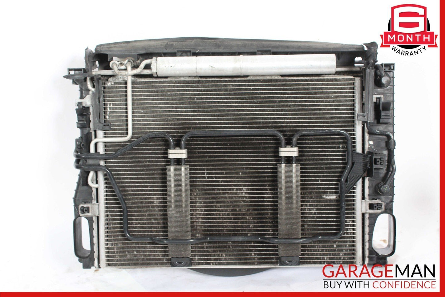 06-09 Mercedes W219 CLS500 Engine Cooling Radiator AC A/C Condenser Fan Assy