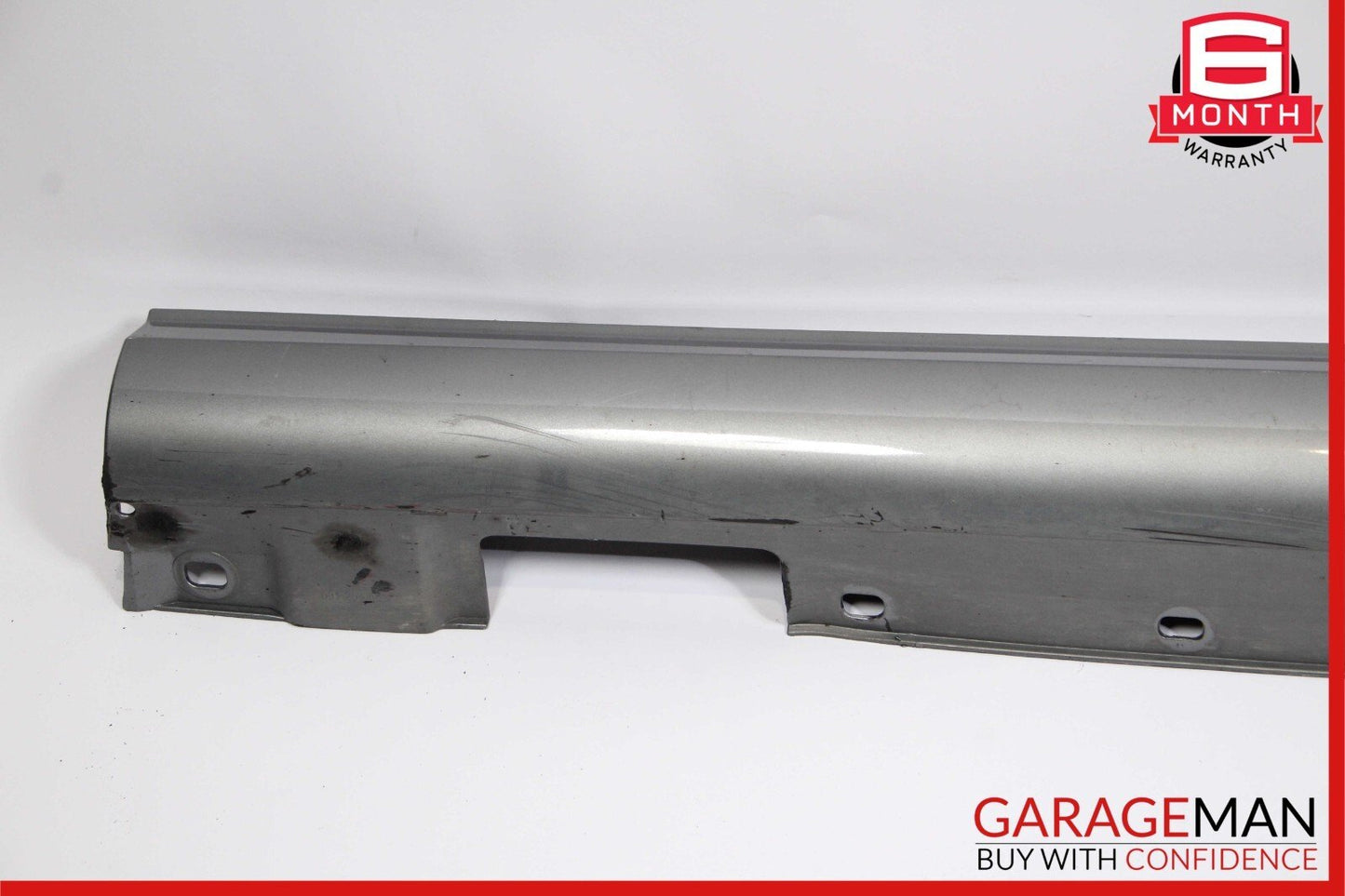 08-14 Mercedes W204 C300 C350 Left Side Skirt Rocker Moulding Cover Panel Silver