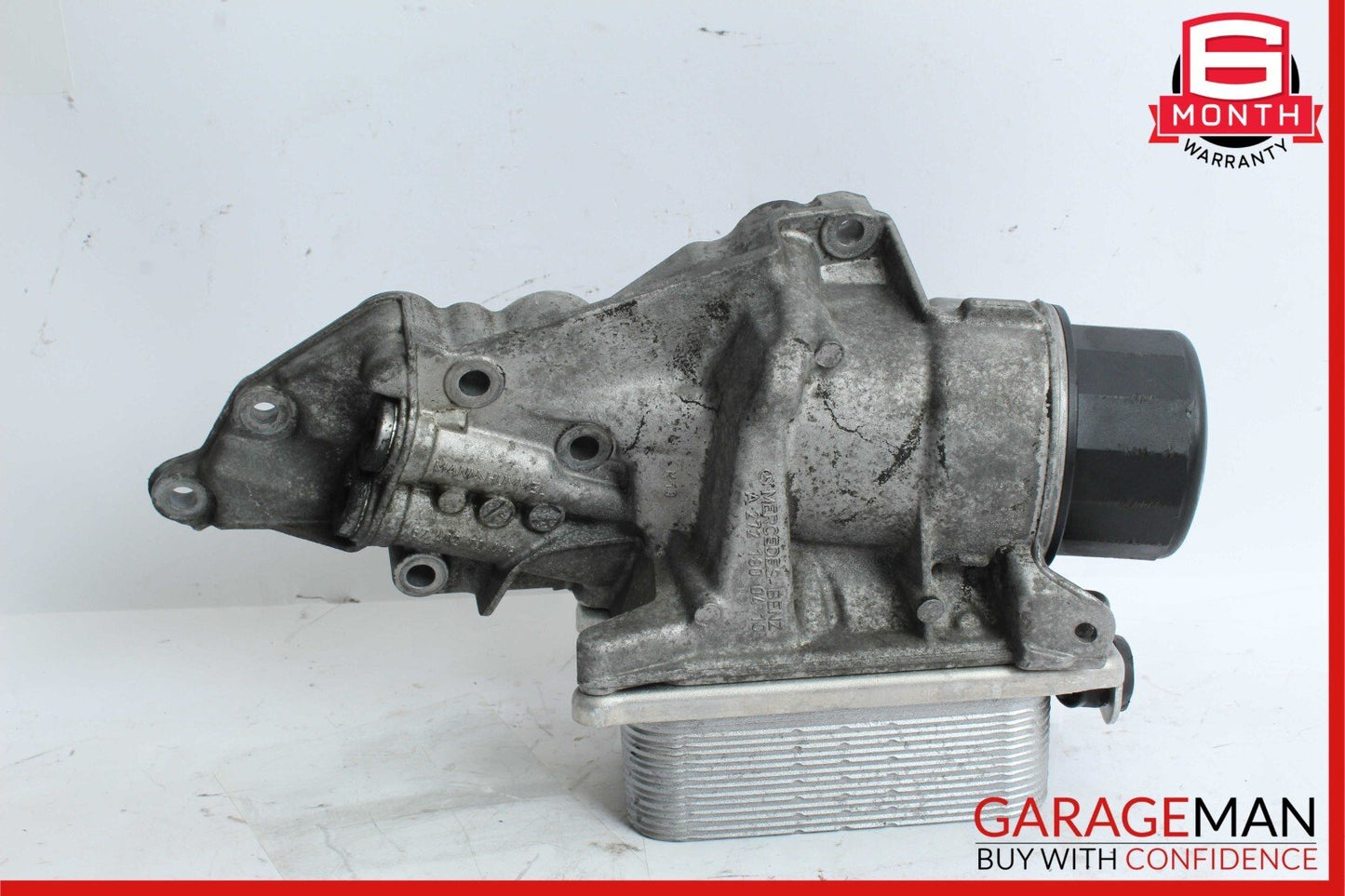 08-11 Mercedes W221 S550 Engine Oil Filter Cooler Housing 2721800410 OEM