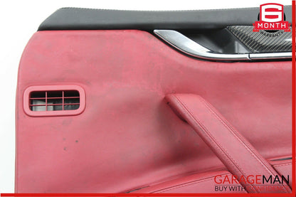 14-18 Maserati Quattroporte Front Right Passenger Side Interior Door Panel Red