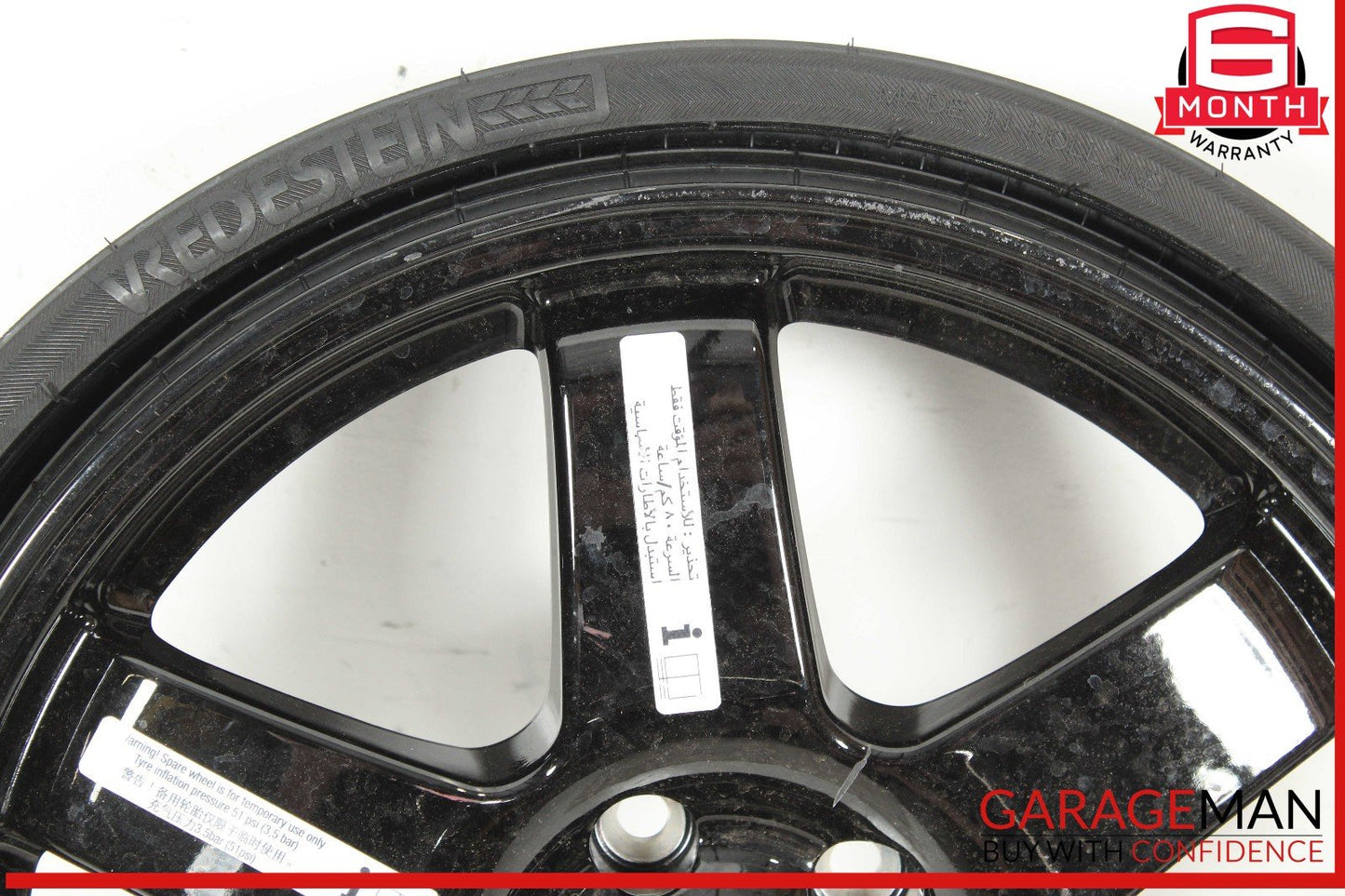14-17 Maserati Ghibli Emergency Spare Tire Compact Wheel Donut Rim 6.00Bx18H2