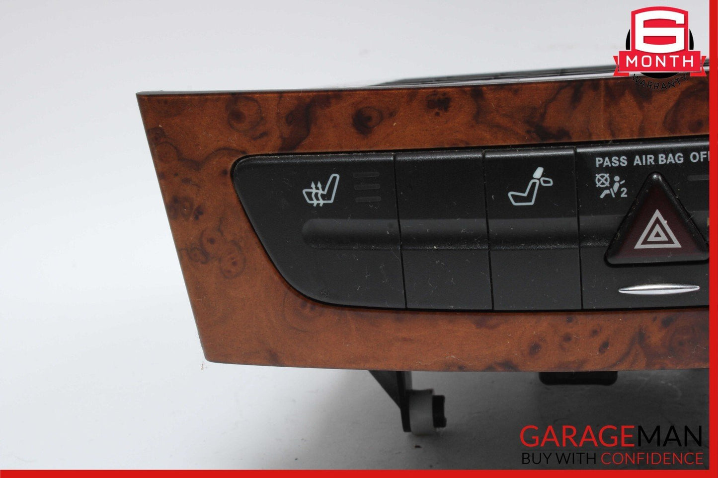 03-06 Mercedes W219 CLS500 E320 Hazard Light Door Lock Control Switch Wood OEM