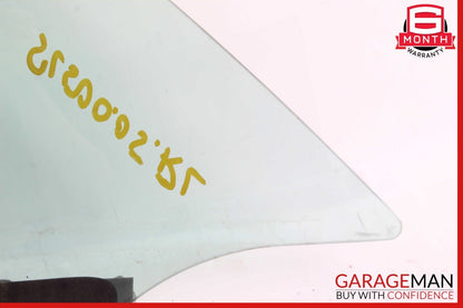 03-12 Mercedes R230 SL500 SL55 AMG Rear Left Side Quarter Window Glass Clear