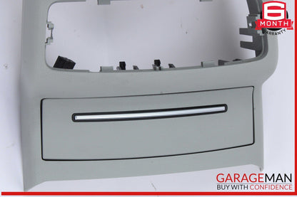12-18 Audi A6 A7 S6 Rear Climate Control Trim Panel w/ Power Outlet Gray OEM