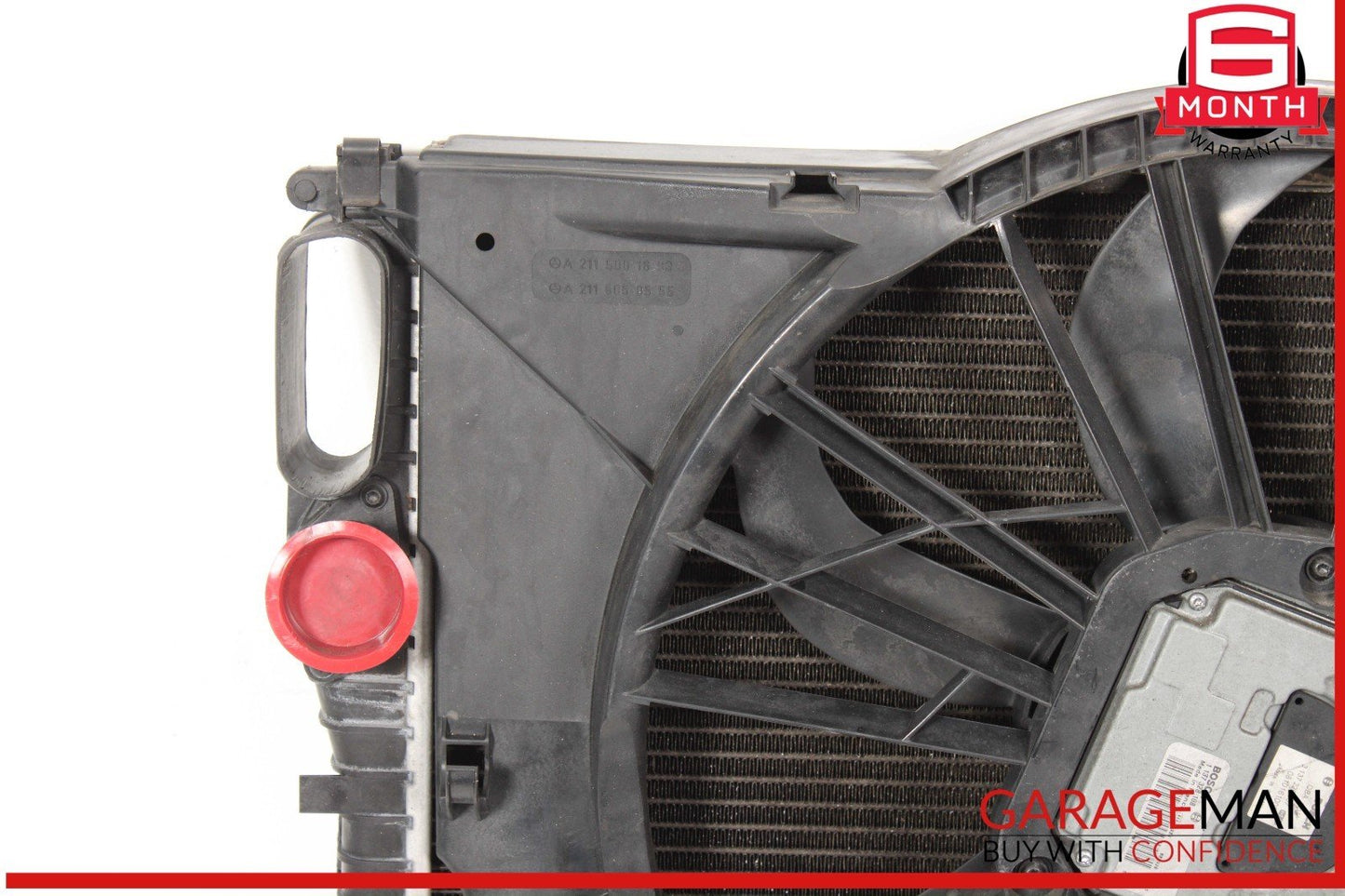 03-09 Mercedes W211 E350 Engine Motor Cooling Fan Radiator A/C Condenser Assy