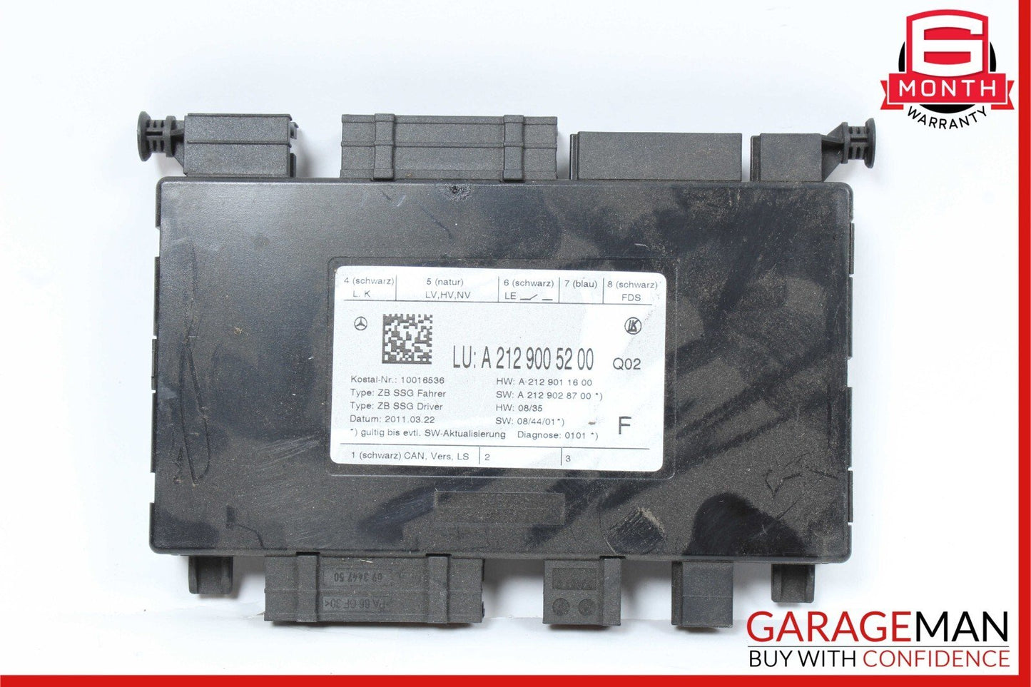 08-14 Mercedes W212 E350 CLS400 Front Left Seat Control Module 1729007500 OEM