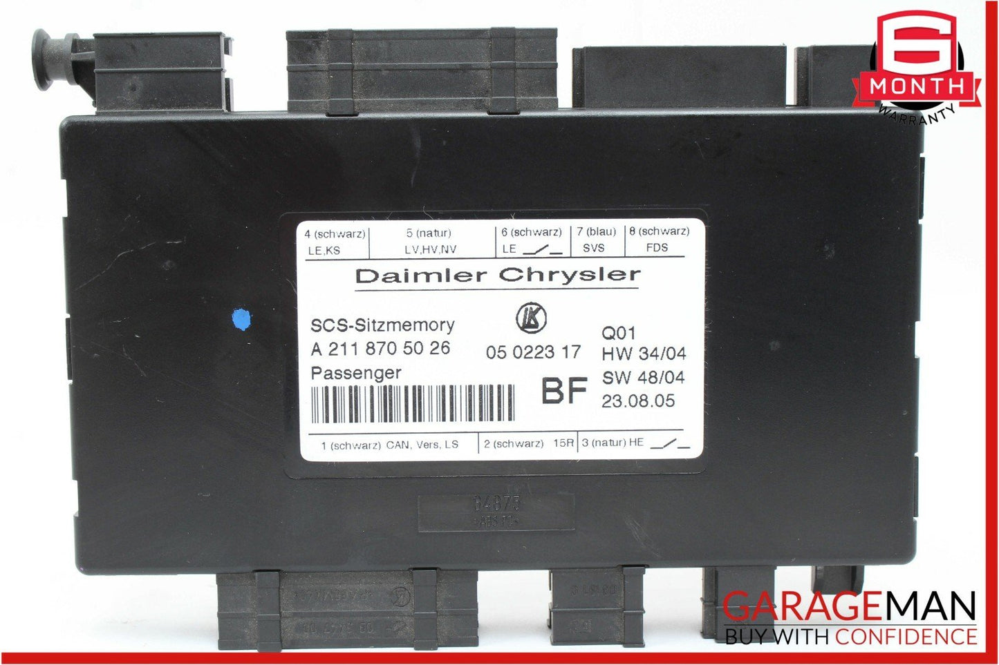 03-11 Mercedes W219 CLS500 GL450 ML550 Front Right Side Seat Control Module