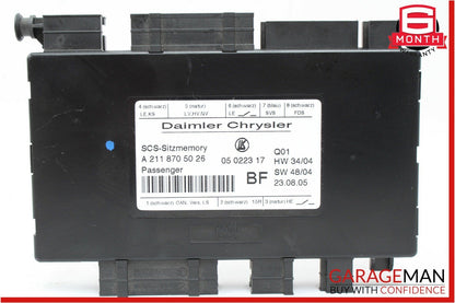 03-11 Mercedes W219 CLS500 GL450 ML550 Front Right Side Seat Control Module