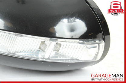07-09 Mercedes W221 S550 Front Left Side Mirror Door Rear View Obsidian Black