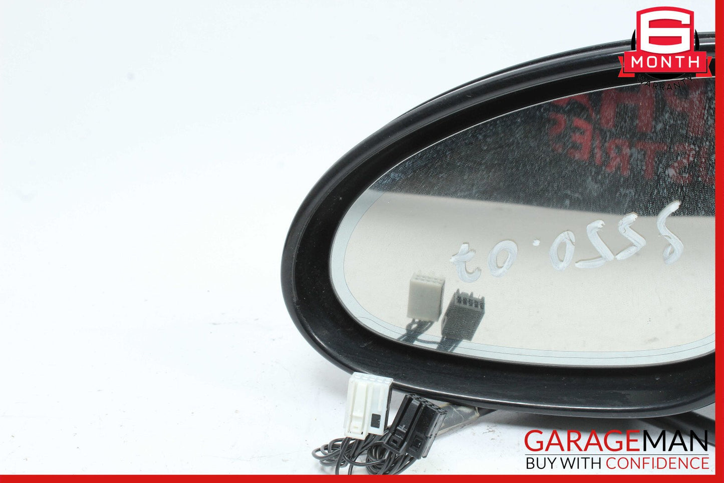 07-09 Mercedes W221 S550 Front Left Side Mirror Door Rear View Black OEM