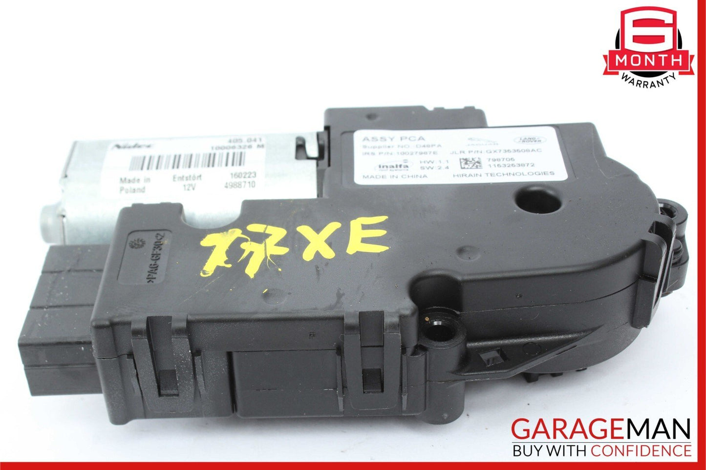 17-19 Jaguar XE 2.0 Panoramic Sunroof Sun Roof Motor OEM