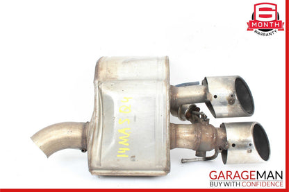 14-17 Maserati Ghibli M157 Rear Left Driver Side Exhaust Muffler Dual Tip