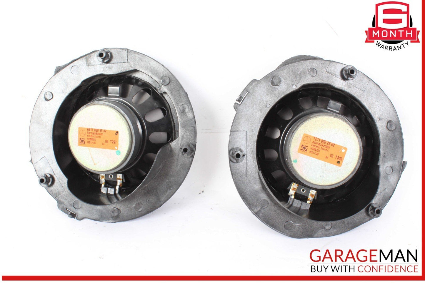 03-06 Mercedes W211 E500 Front Right & Left Side Door Audio Sound Speaker Set
