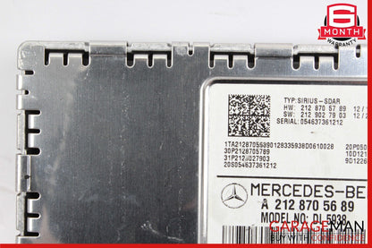 10-16 Mercedes W212 E350 C250 SLK250 Sirius Satellite Radio Receiver Module OEM