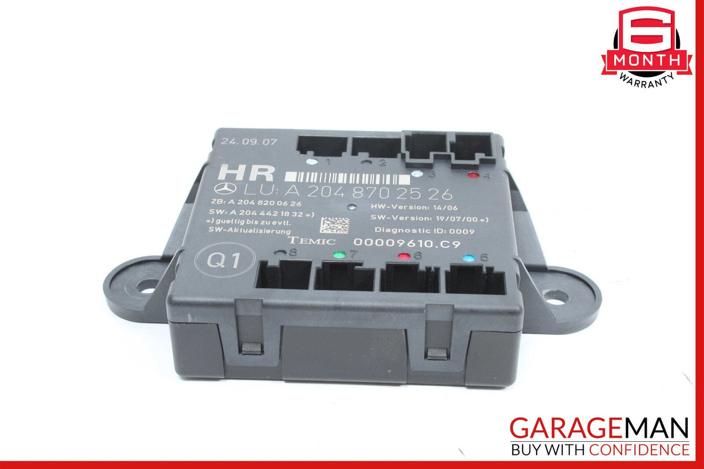 08-18 Mercedes W204 C300 E400 Front Left Side Door Control Module OEM