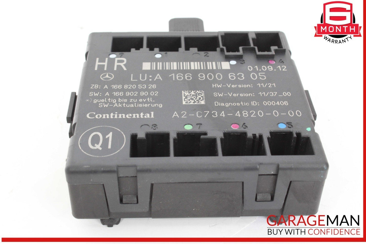 12-19 Mercedes X166 GL450 GLE350 Rear Right Side Door Control Module Unit OEM