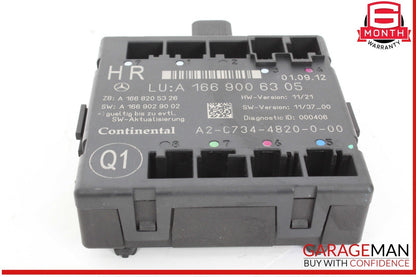 12-19 Mercedes X166 GL450 GLE350 Rear Right Side Door Control Module Unit OEM