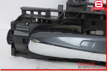 15-20 Mercedes W205 C300 4MATIC Rear Left Side Exterior Door Handle Gray OEM