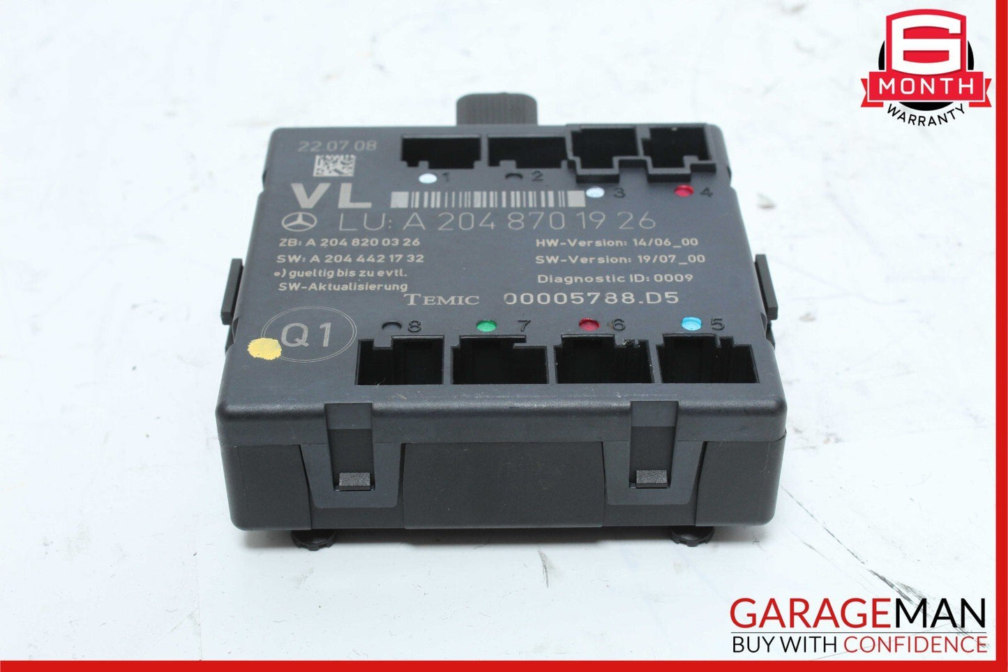 08-18 Mercedes W204 C280 C300 E400 Front Left Side Door Control Module OEM