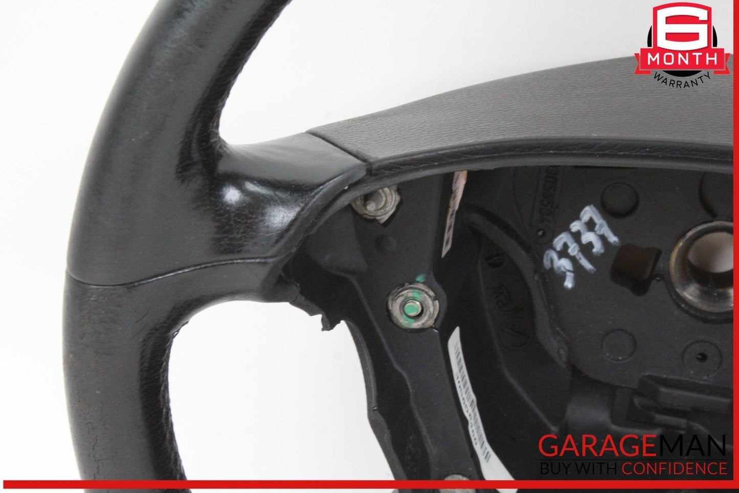 06-09 Mercedes W211 E550 CLS550 Front Left Side 4 Spoke Steering Wheel Black OEM