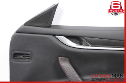 14-17 Maserati Ghibli Front Right Side Interior Door Panel Assembly Black