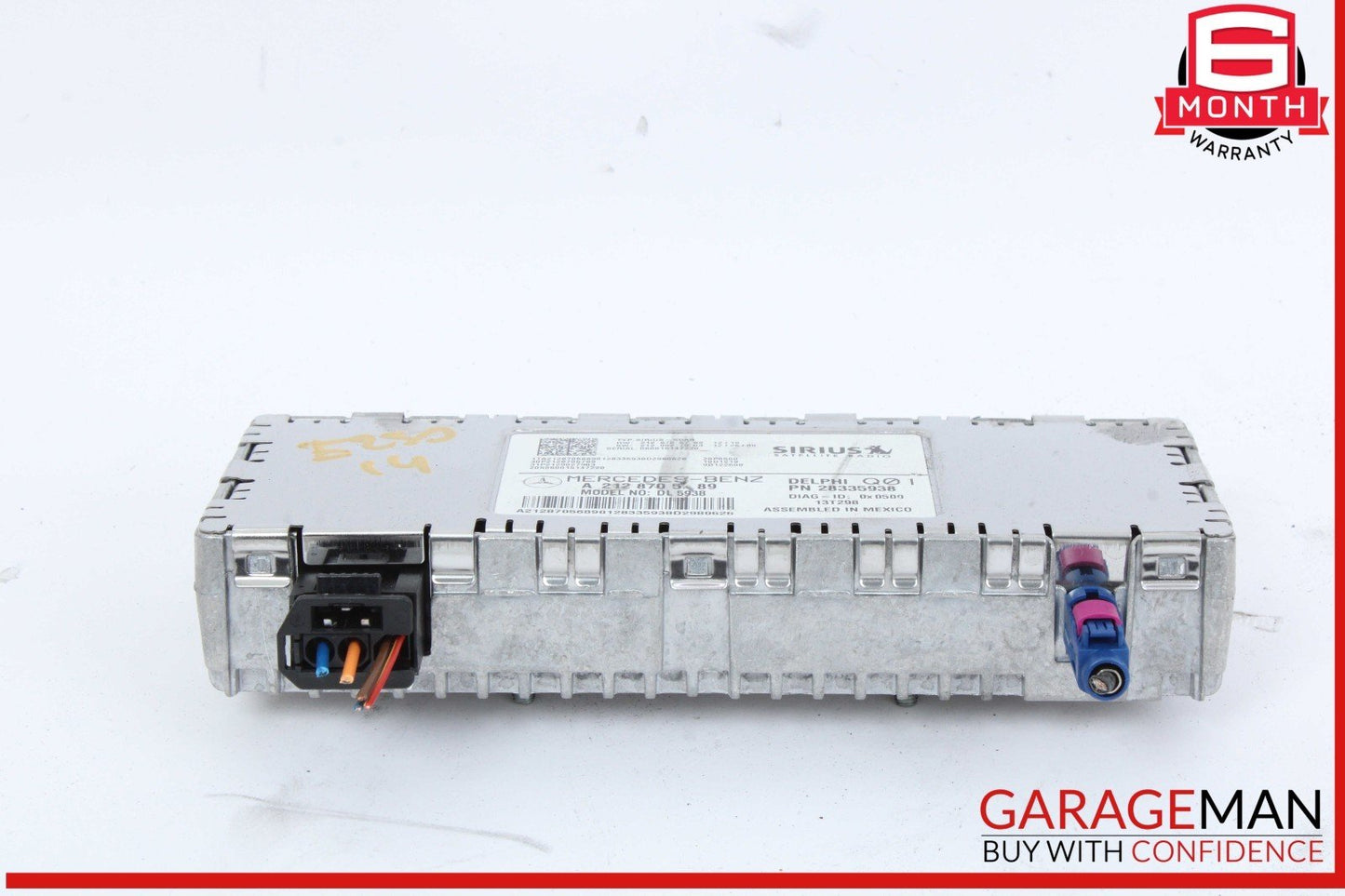 10-17 Mercedes W212 E250 CLS550 Sirius Satellite Radio Receiver 2128706489 OEM