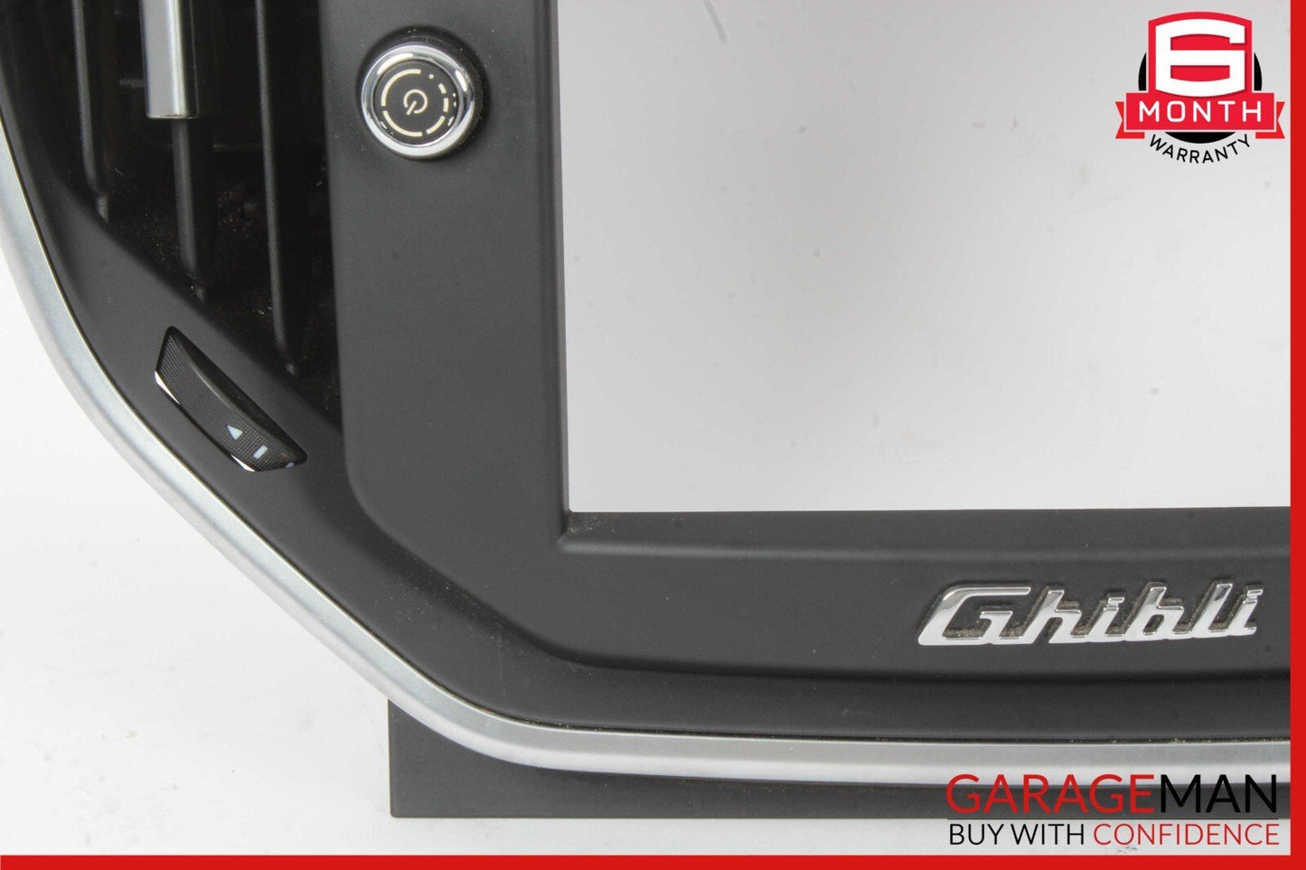 14-17 Maserati Ghibli Center Dash Display Bezel Frame Air Vent Grille Trim Cover