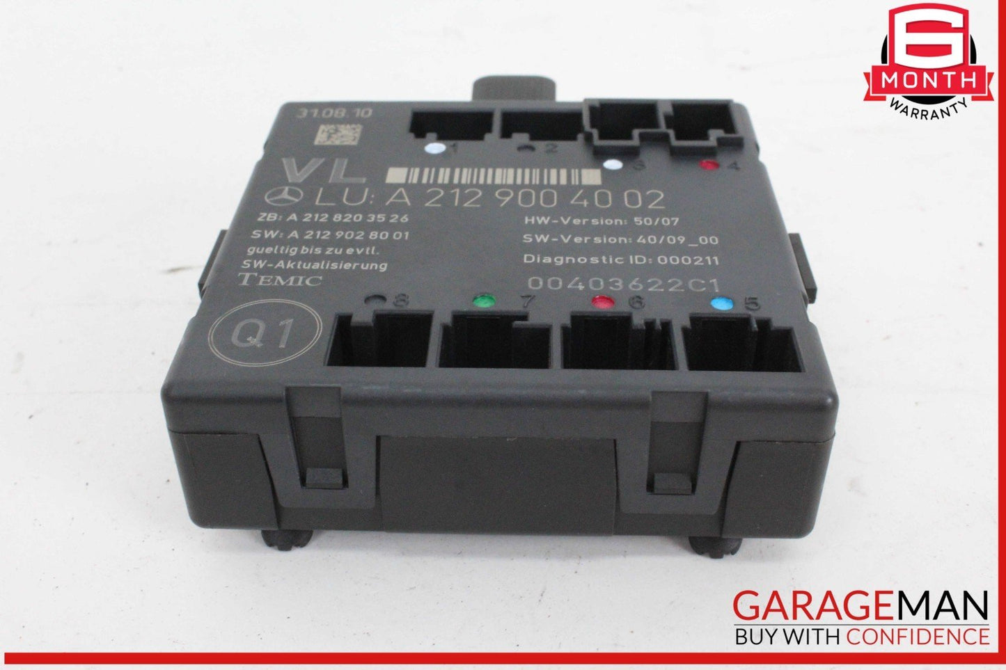 08-14 Mercedes W204 C300 Front Left Driver Side Door Control Module Unit OEM