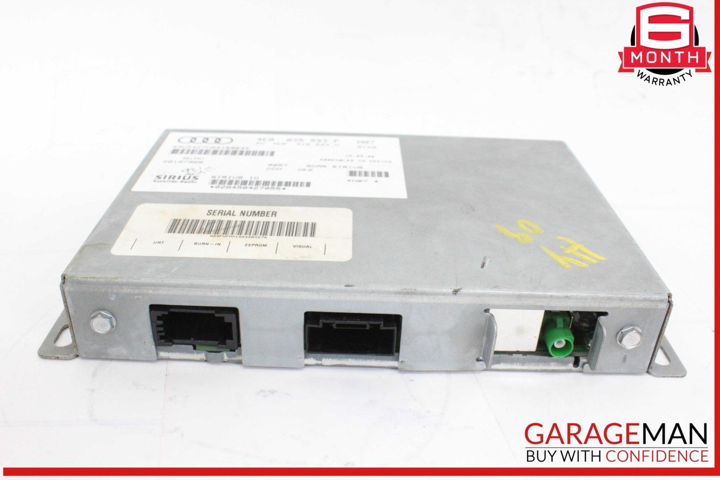09-12 Audi A4 A5 S4 S5 Sirius Satellite Radio Receiver 4E0035593F OEM