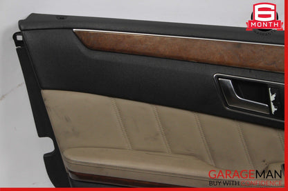 10-13 Mercedes W212 E550 E350 Front Left Interior Door Trim Panel Assembly Beige