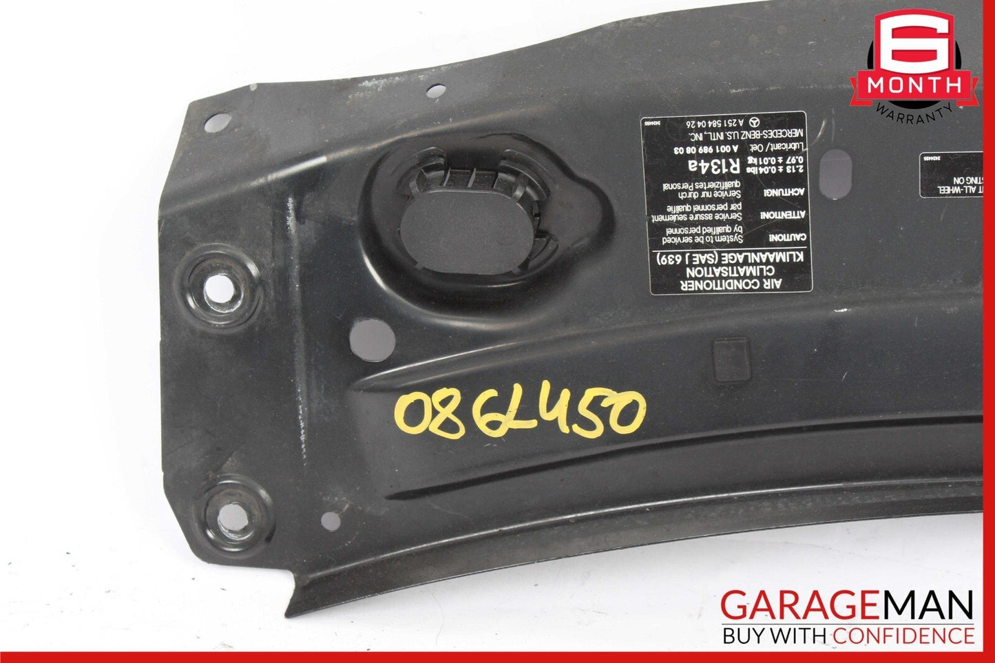 06-12 Mercedes X164 GL450 R350 Front Upper Radiator Core Tie Bar Support Frame
