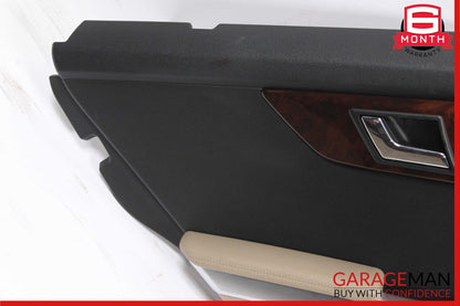 10-15 Mercedes X204 GLK350 Rear Left Interior Door Trim Panel Cover Brown