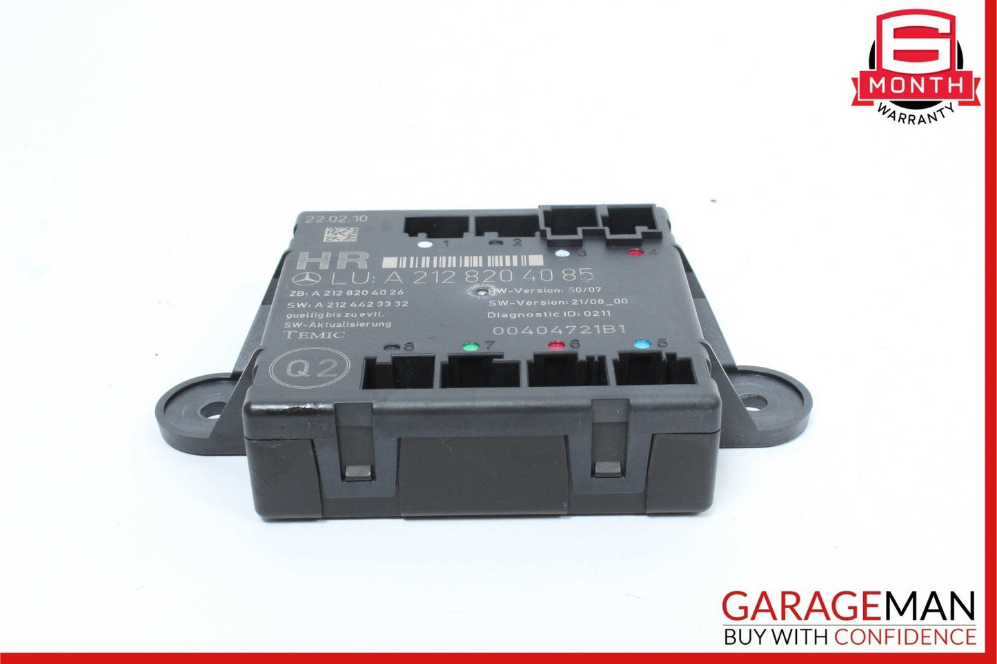 08-18 Mercedes W212 E350 C350 C300 Rear Right Side Door Control Module Unit OEM