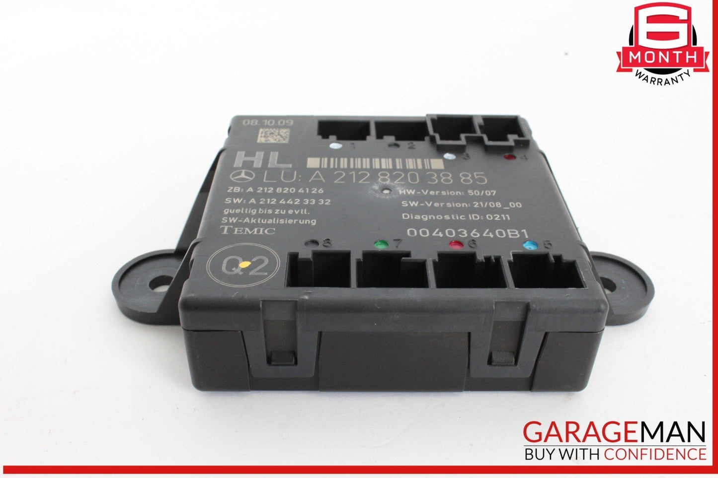 08-18 Mercedes W204 C300 SLK350 E400 Rear Left Side Door Control Module OEM