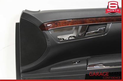 10-13 Mercedes W221 S500 Front Right Side Interior Door Trim Panel Cover Black