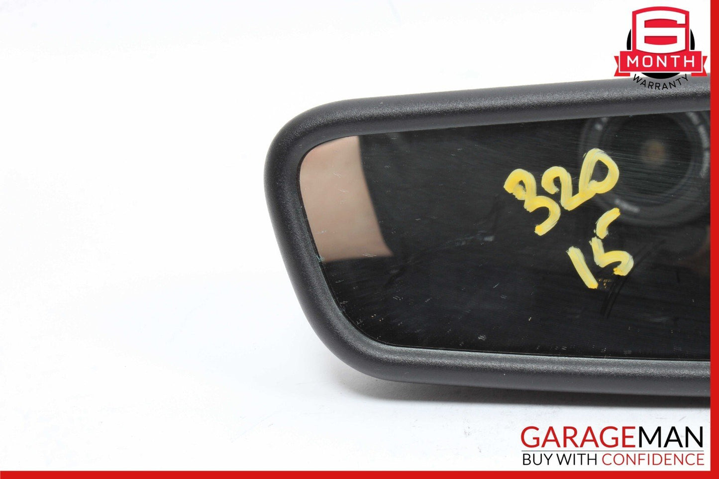 12-18 BMW F30 320i 528i Front Top Upper Rear View Mirror Homelink Assembly Black